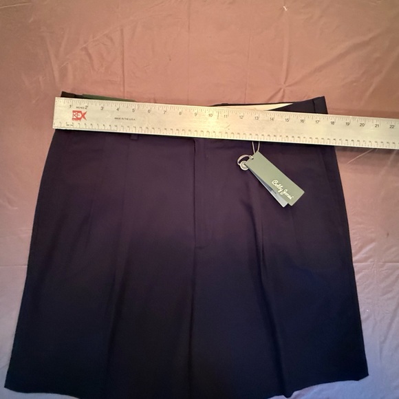 NWT Bobby Jones Men's Pleat Front Golf Shorts - Navy Size 36 6”Inseam MSRP $110 - Picture 8 of 10